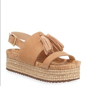 Schutz Monica Suede Tassle Espadrilles-worn twice!